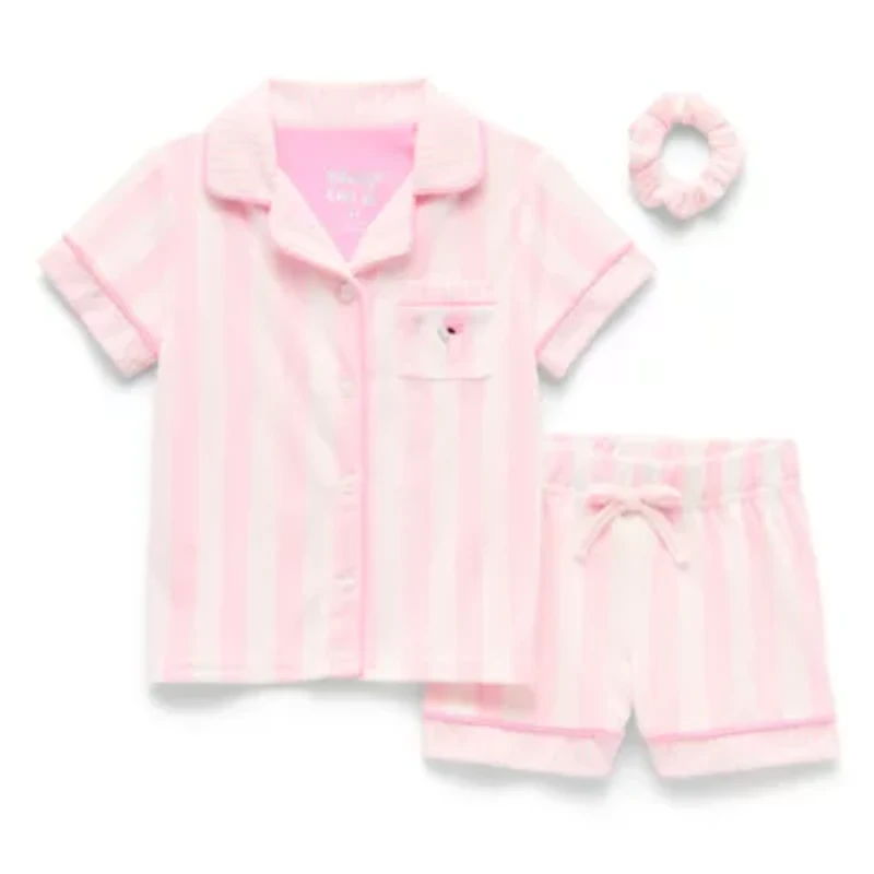 Sleep On It Little & Big Kid Girls Short Sleeve 2-pc. Pajama Sets