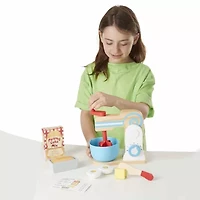 Melissa & Doug Wooden Make-A-Cake Mixer Set