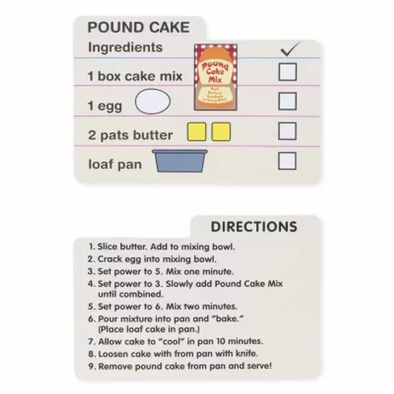 Melissa & Doug Wooden Make-A-Cake Mixer Set