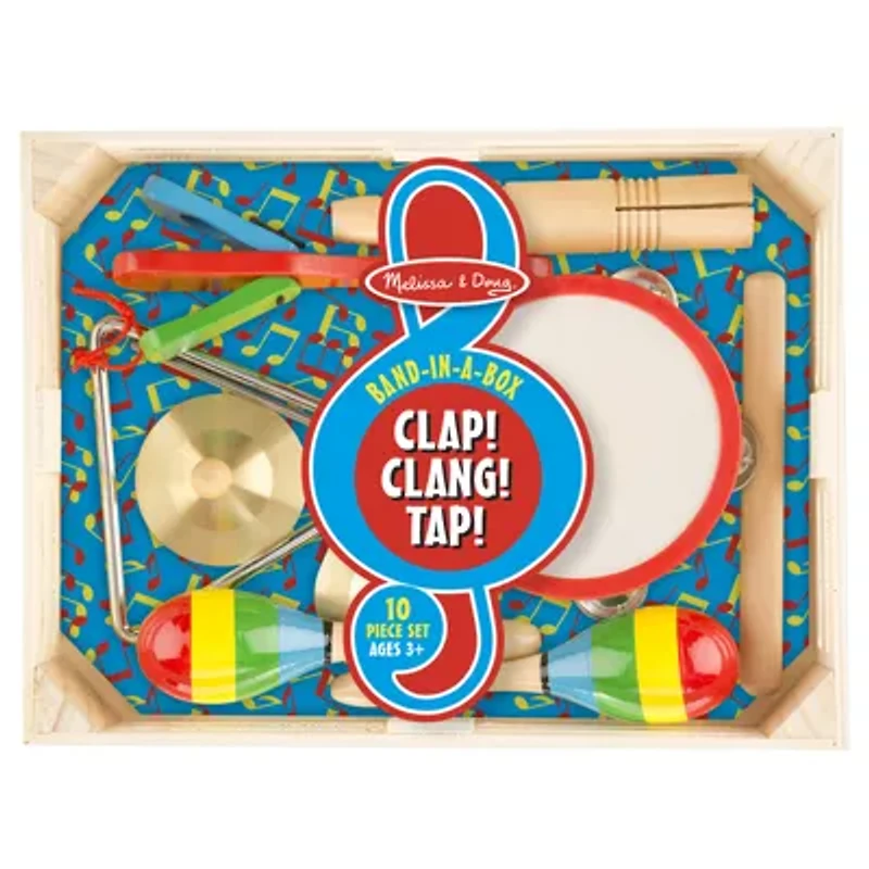 Melissa & Doug Band-In-A-Box Clap! Clang! Tap! Musical Instrument