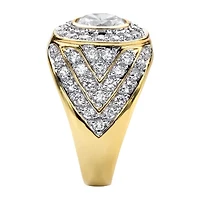 Mens /2 CT. T.W. Cubic Zirconia 14K Gold Over Brass Round Fashion Ring