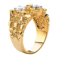 Mens / CT. T.W. Cubic Zirconia 14K Gold Over Brass Round Fashion Ring