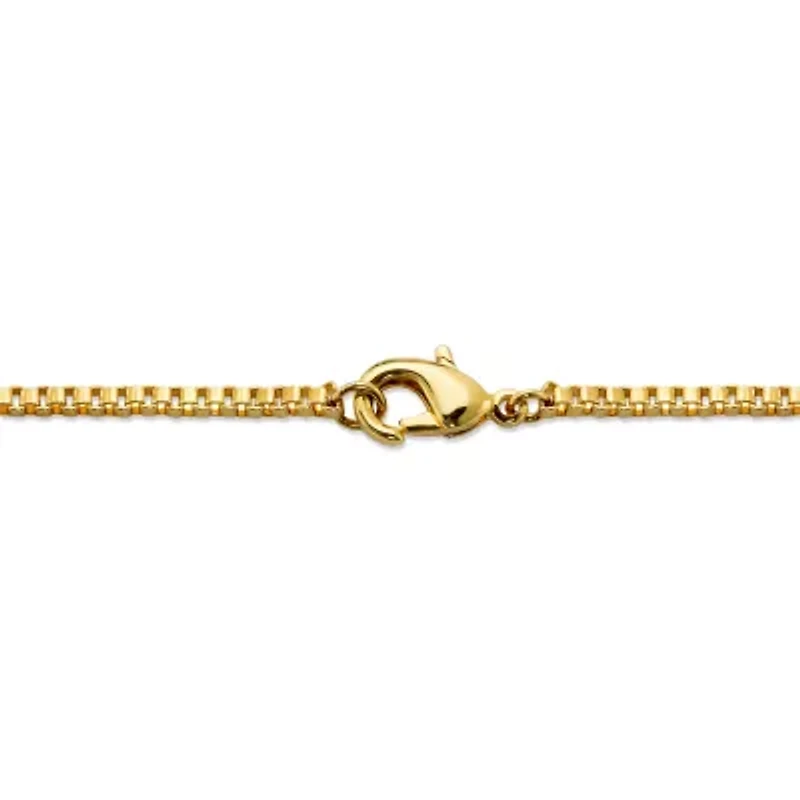 DiamonArt® Mens 1 CT. T.W. White Cubic Zirconia 14K Gold Over Brass Round Pendant Necklace