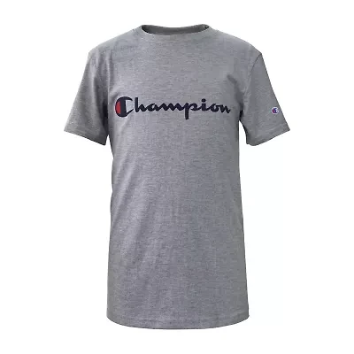 Champion Big Kid Boys Crew Neck Short Sleeve Regular Fit Graphic T-Shirt