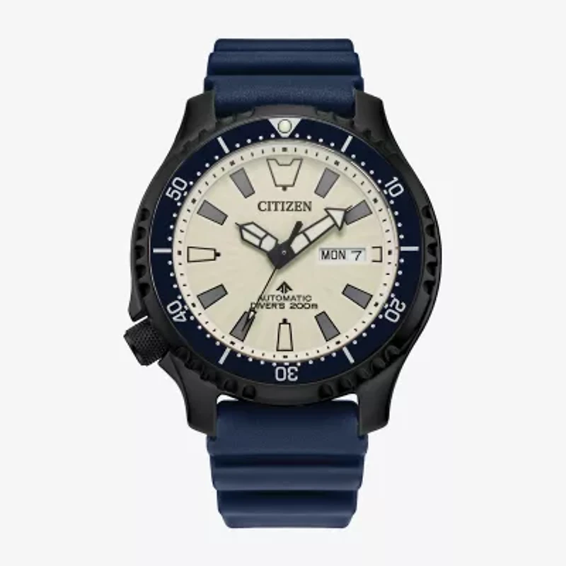 Citizen Mens Automatic Blue Strap Watch Ny0137-09a