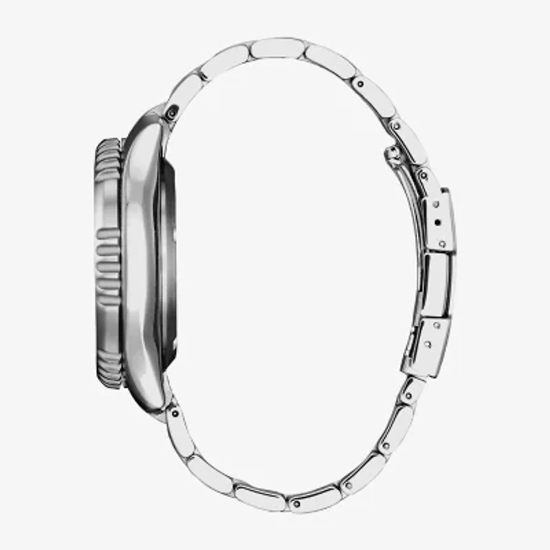 Citizen Automatics Mens Automatic Silver Tone Stainless Steel Bracelet Watch Ny0150-51a