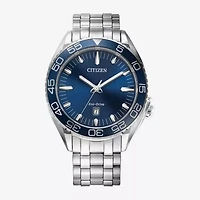 Citizen Sport Luxury Mens Silver Tone Stainless Steel Bracelet Watch Aw1770-53l