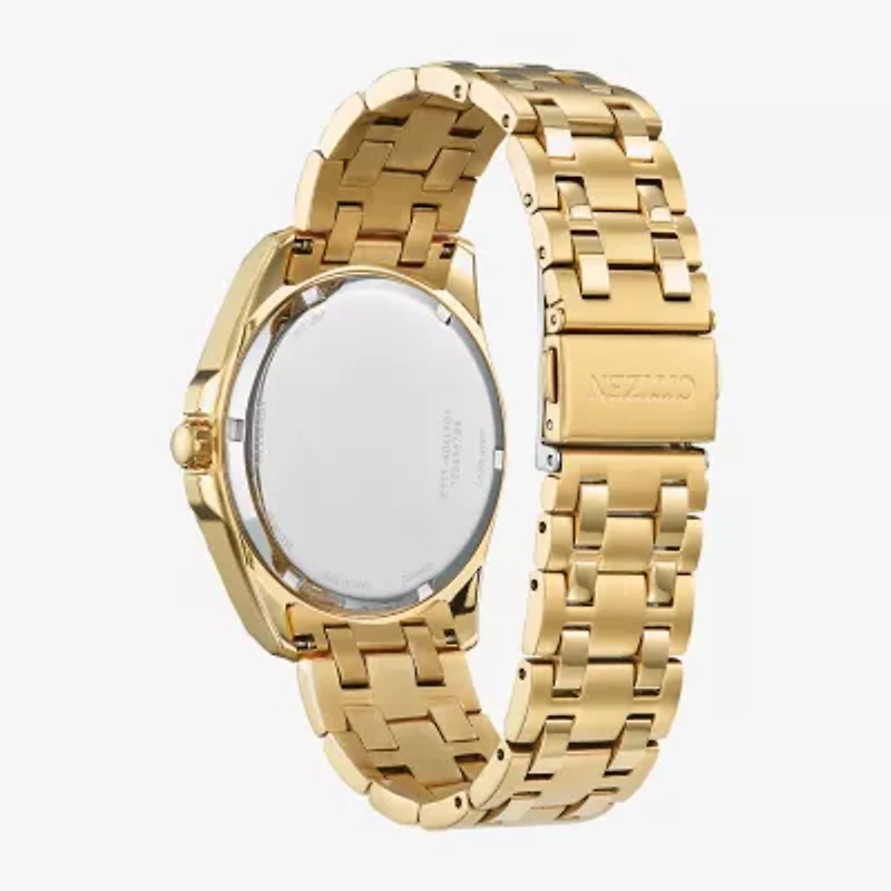 Citizen Peyten Mens Gold Tone Stainless Steel Bracelet Watch Bm7532-54l