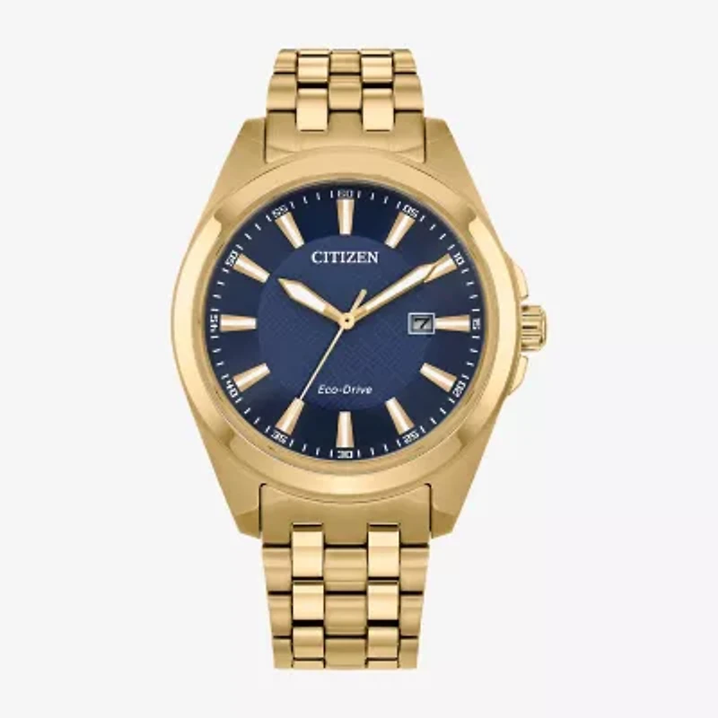 Citizen Peyten Mens Gold Tone Stainless Steel Bracelet Watch Bm7532-54l