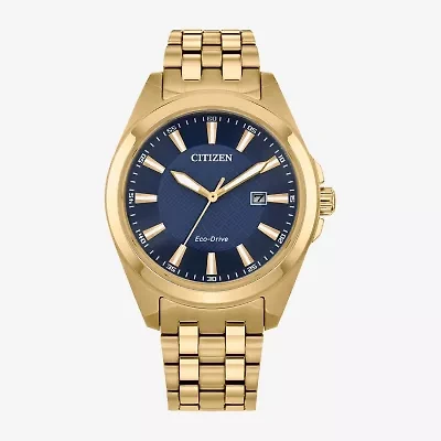 Citizen Peyten Mens Gold Tone Stainless Steel Bracelet Watch Bm7532-54l