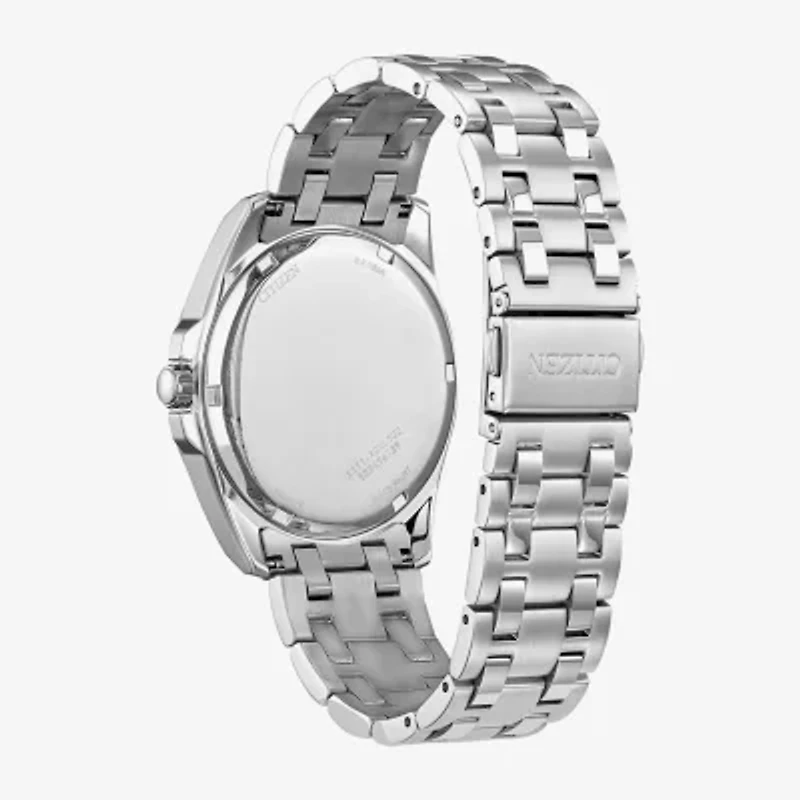 Citizen Peyten Mens Silver Tone Stainless Steel Bracelet Watch Bm7530-50x