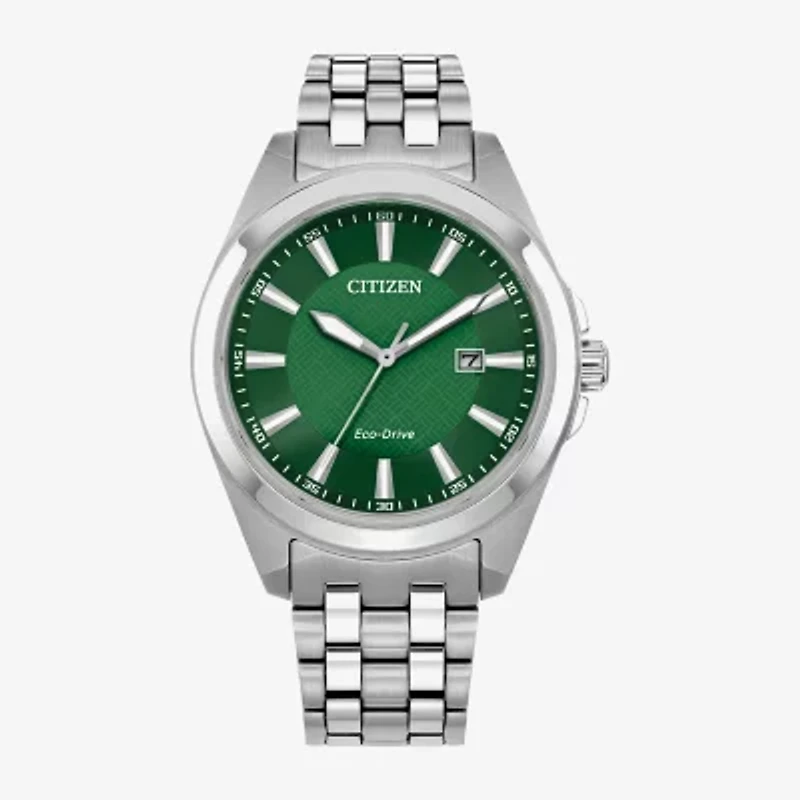 Citizen Peyten Mens Silver Tone Stainless Steel Bracelet Watch Bm7530-50x