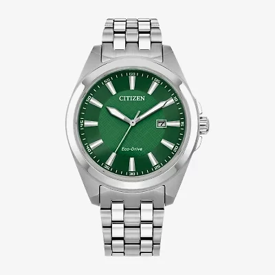 Citizen Peyten Mens Silver Tone Stainless Steel Bracelet Watch Bm7530-50x