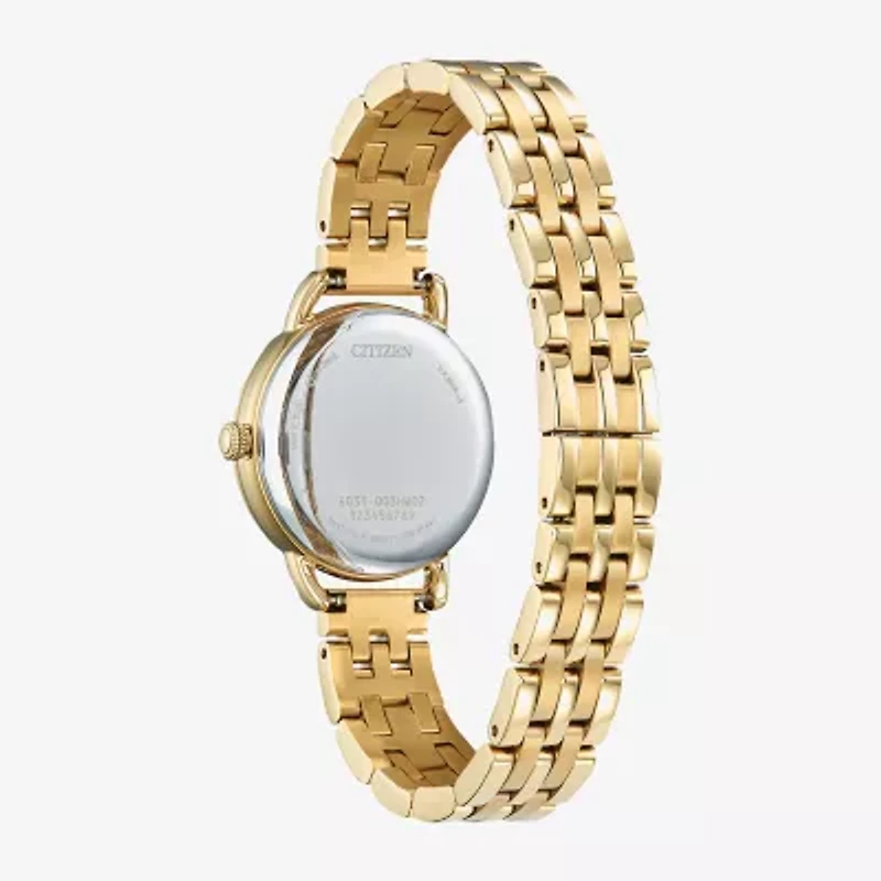 Citizen Dress/Classic Womens Gold Tone Stainless Steel Bracelet Watch Em1052-51a
