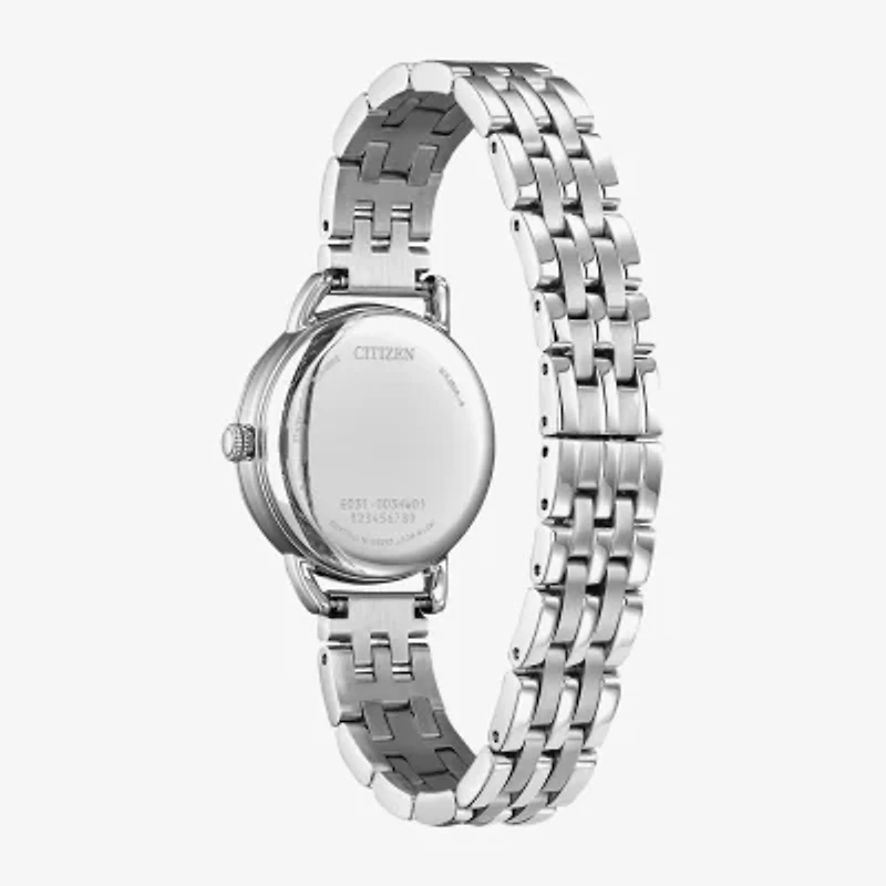Citizen Dress/Classic Womens Silver Tone Stainless Steel Bracelet Watch Em1050-56a