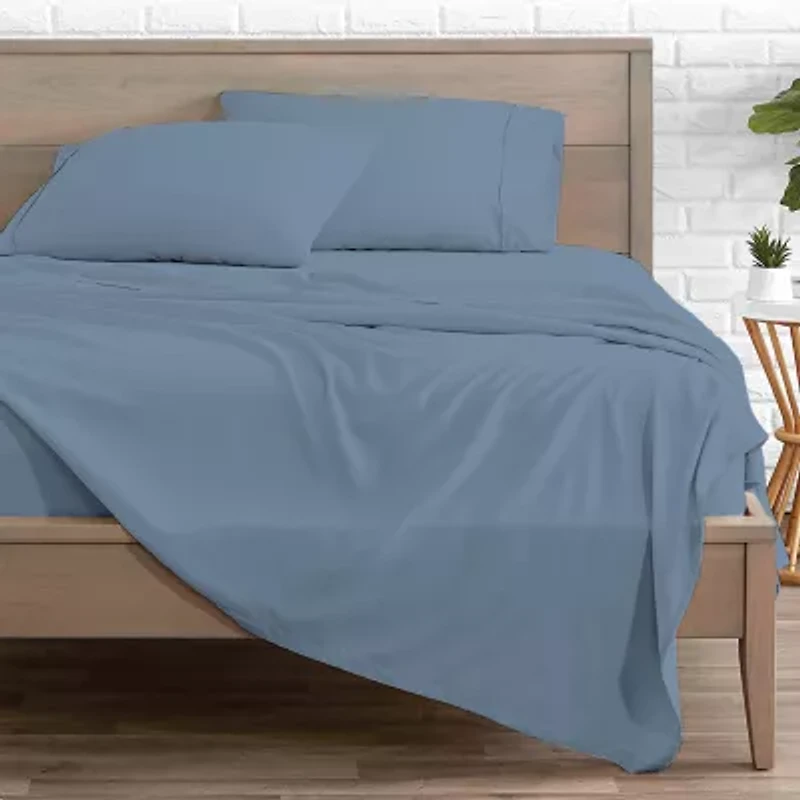 Color Sense 100% Cotton Lightweight Percale Weave Sheet Set