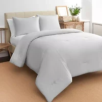Boutique Living Percale 3-pc. Floral Midweight Comforter Set