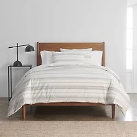 Simply Put Percale 3-pc. Cotton 100% Duvet Cover Set