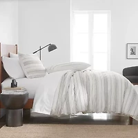 Simply Put Percale 3-pc. Cotton 100% Duvet Cover Set
