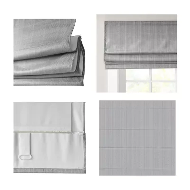 Madison Park Colm Energy Saving Cordless Room Darkening Roman Shade