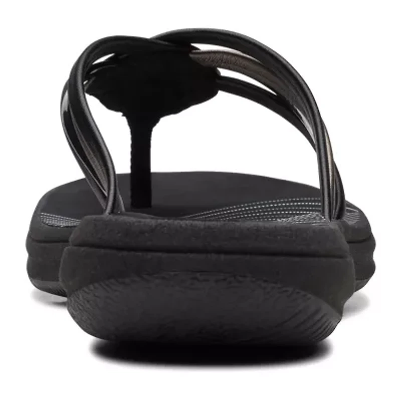 Clarks Cloudsteppers Womens Breeze Coral Flip-Flops