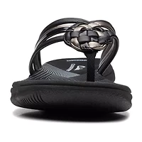 Clarks Cloudsteppers Womens Breeze Coral Flip-Flops