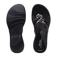 Clarks Cloudsteppers Womens Breeze Coral Flip-Flops
