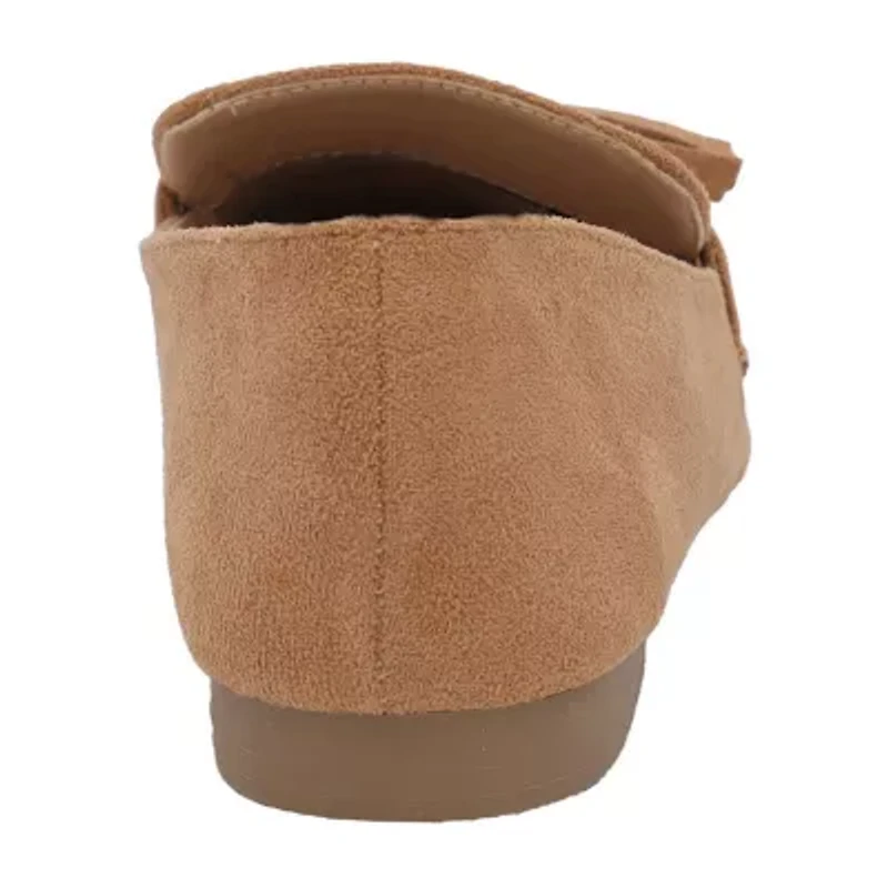 Yoki Edline-44 Womens Round Closed Toe Loafers