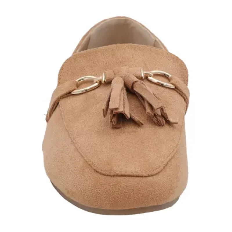 Yoki Edline-44 Womens Round Closed Toe Loafers