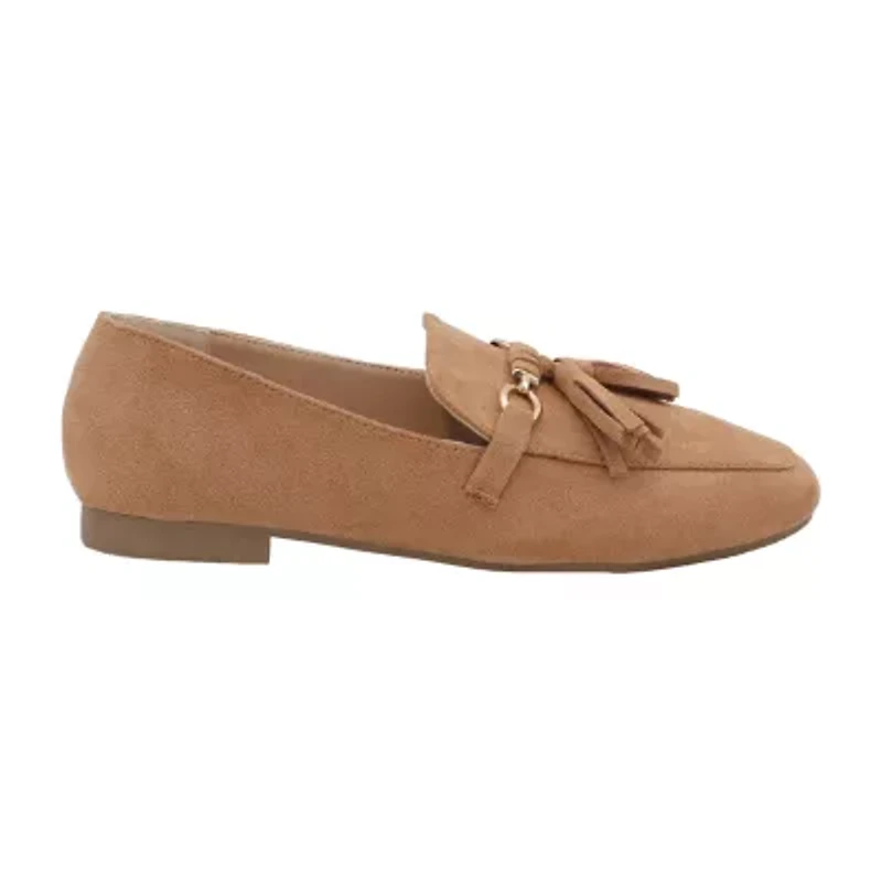 Yoki Edline-44 Womens Round Closed Toe Loafers