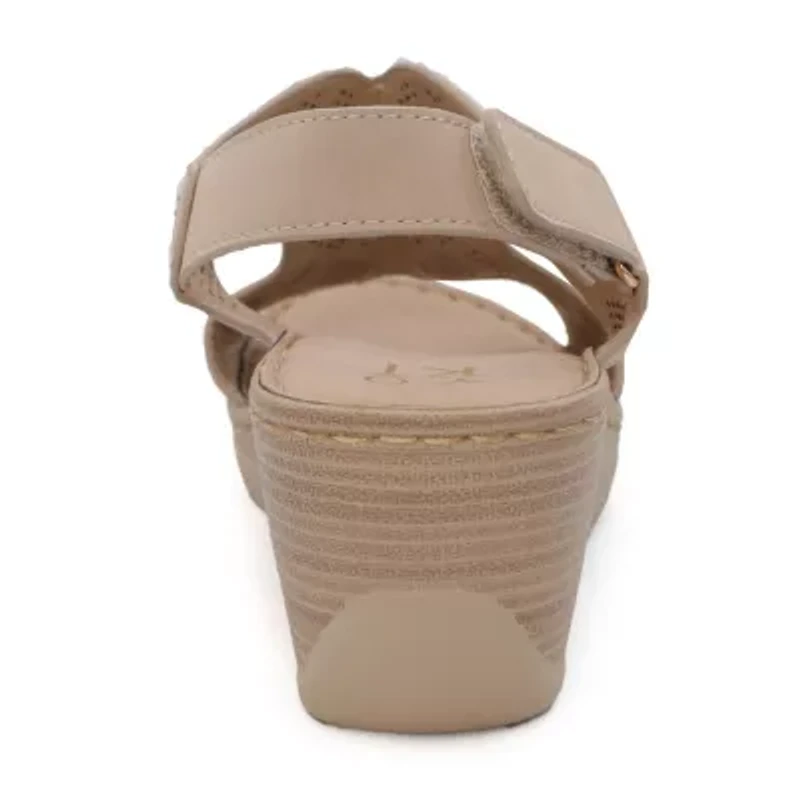 Yoki Crimson Womens Round Work Shoes