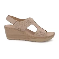 Yoki Crimson Womens Round Work Shoes