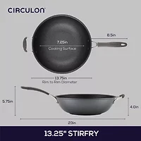 Circulon A1 Series with ScratchDefense 13.25" Nonstick Stir Fry Pan