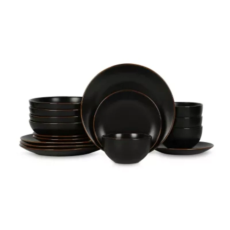 Stone + Lain Brasa 16-pc. Stoneware Dinnerware Set