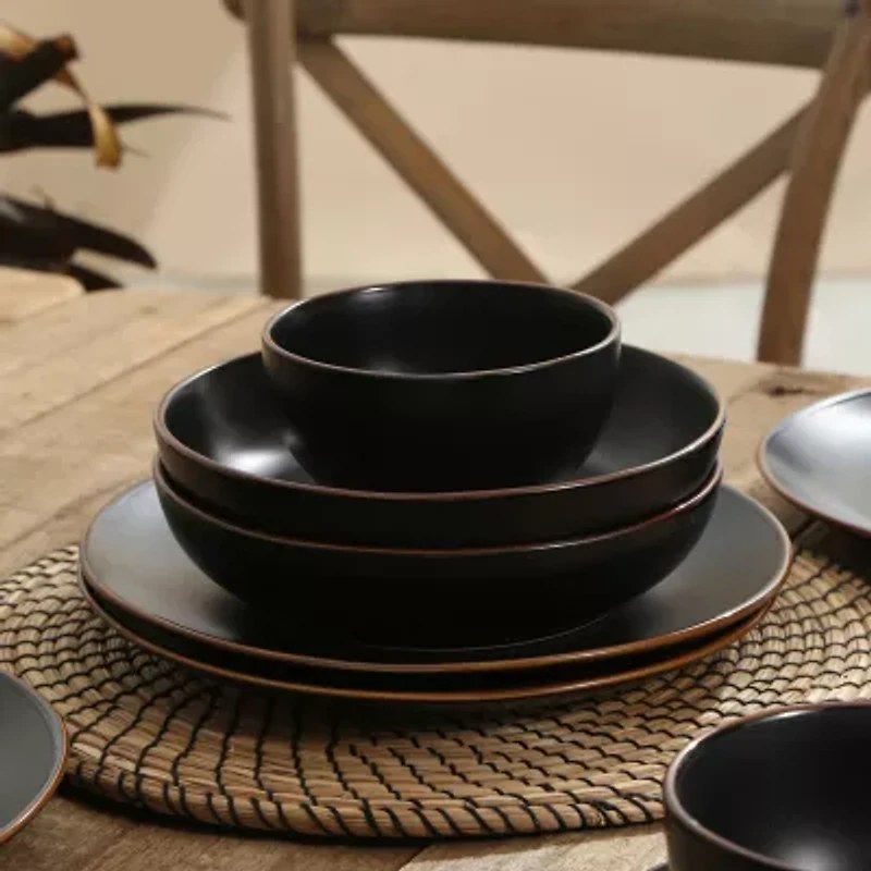 Stone + Lain Brasa 16-pc. Stoneware Dinnerware Set