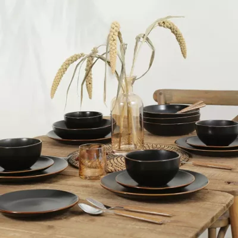 Stone + Lain Brasa 16-pc. Stoneware Dinnerware Set