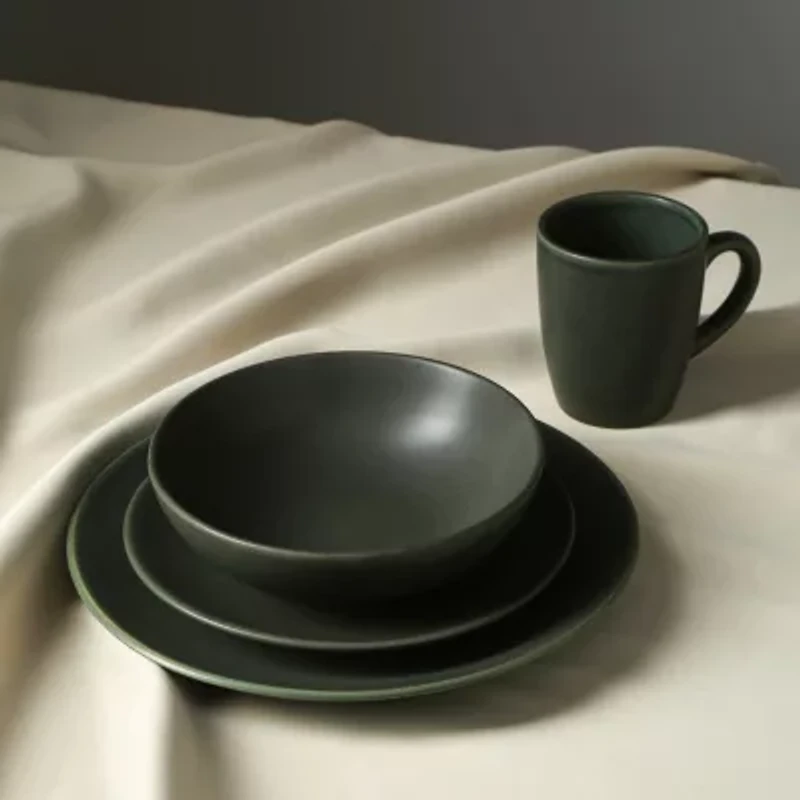 Stone + Lain Grao 16-pc. Stoneware Dinnerware Set