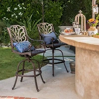 Alfresco 2-pc. Swivel Bar Stool