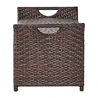 Wing Wicker Bench