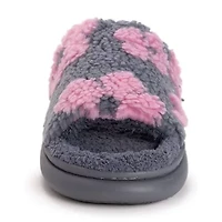 Muk Luks Marsai Slide Womens Memory Foam Slip-On Slippers
