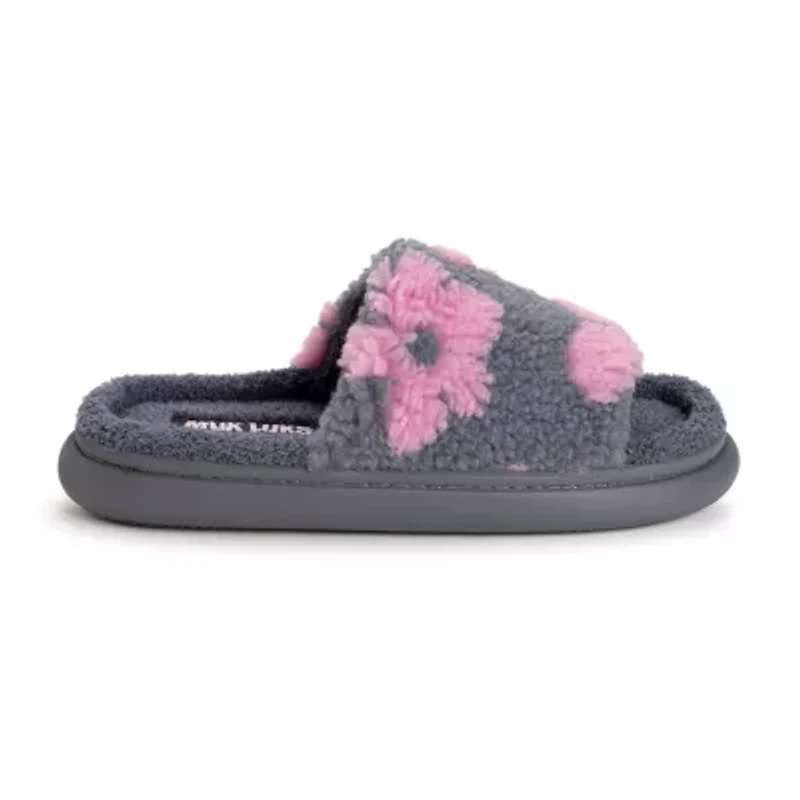 Muk Luks Marsai Slide Womens Memory Foam Slip-On Slippers