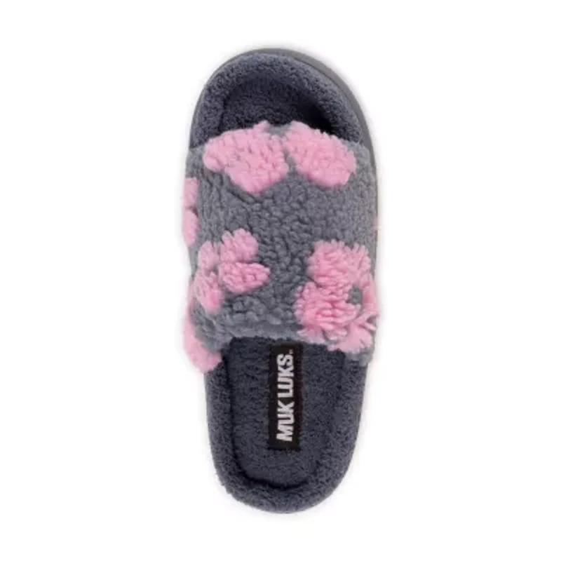 Muk Luks Marsai Slide Womens Memory Foam Slip-On Slippers