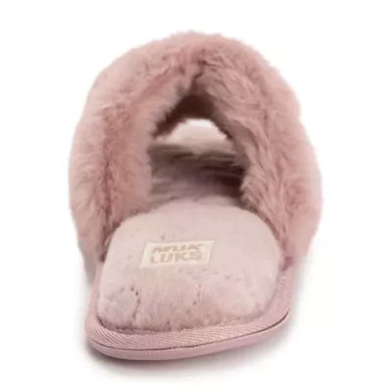 Muk Luks Sariah Slide Womens Memory Foam Slip-On Slippers