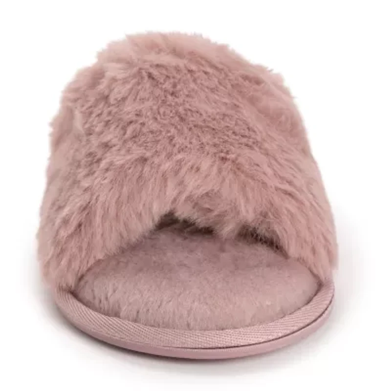 Muk Luks Sariah Slide Womens Memory Foam Slip-On Slippers