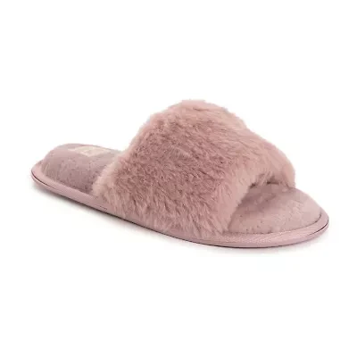 Muk Luks Sariah Slide Womens Memory Foam Slip-On Slippers
