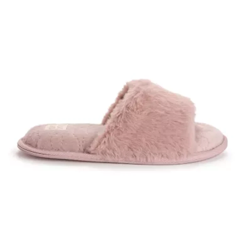 Muk Luks Sariah Slide Womens Memory Foam Slip-On Slippers