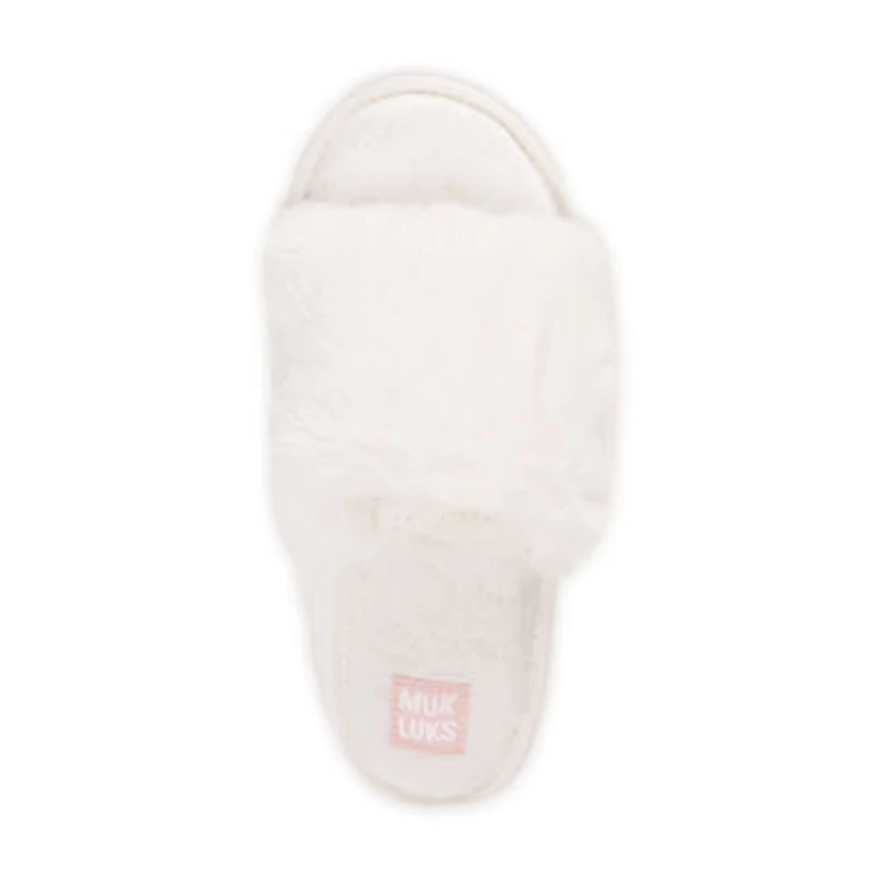 Muk Luks Sariah Slide Womens Memory Foam Slip-On Slippers