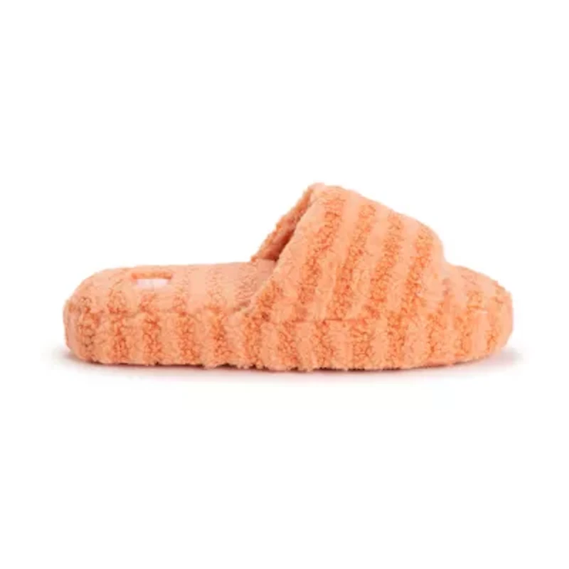Muk Luks Orla Womens Memory Foam Slip-On Slippers
