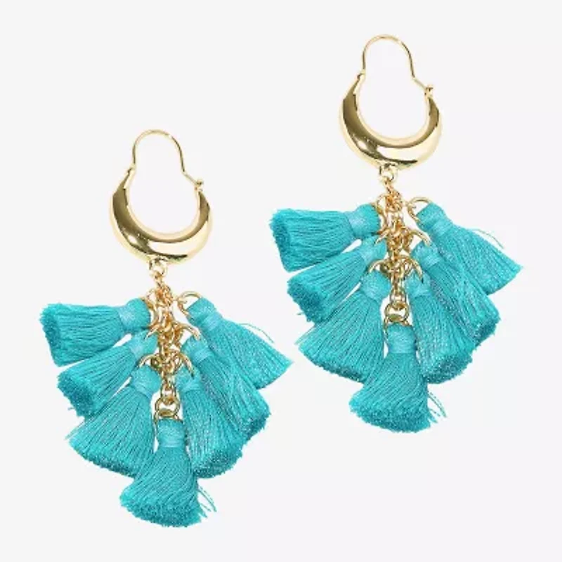 Bijoux Bar Gold Tone Womens Drop Earrings