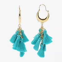 Bijoux Bar Gold Tone Womens Drop Earrings